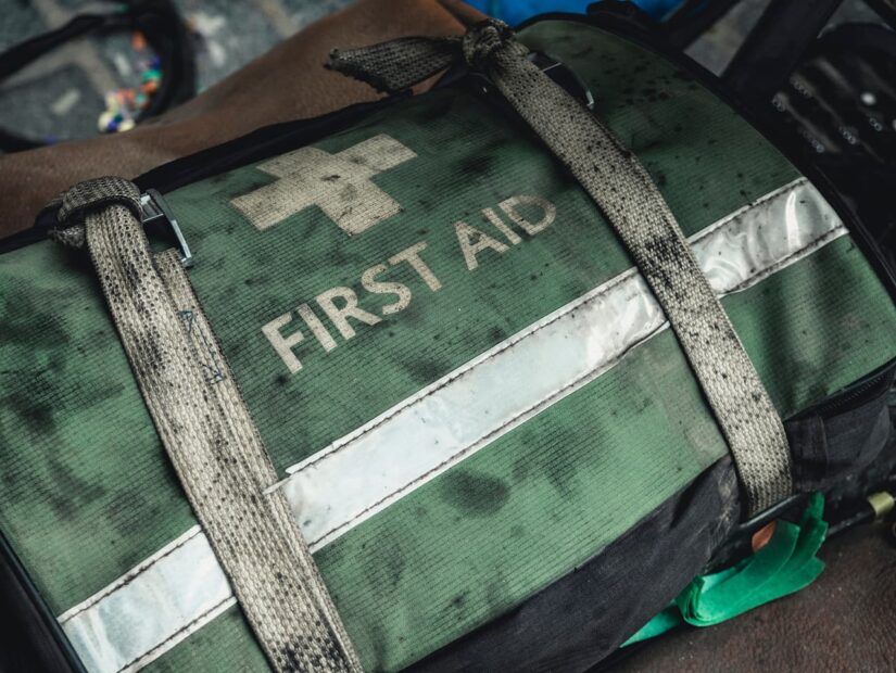 First aid for burns